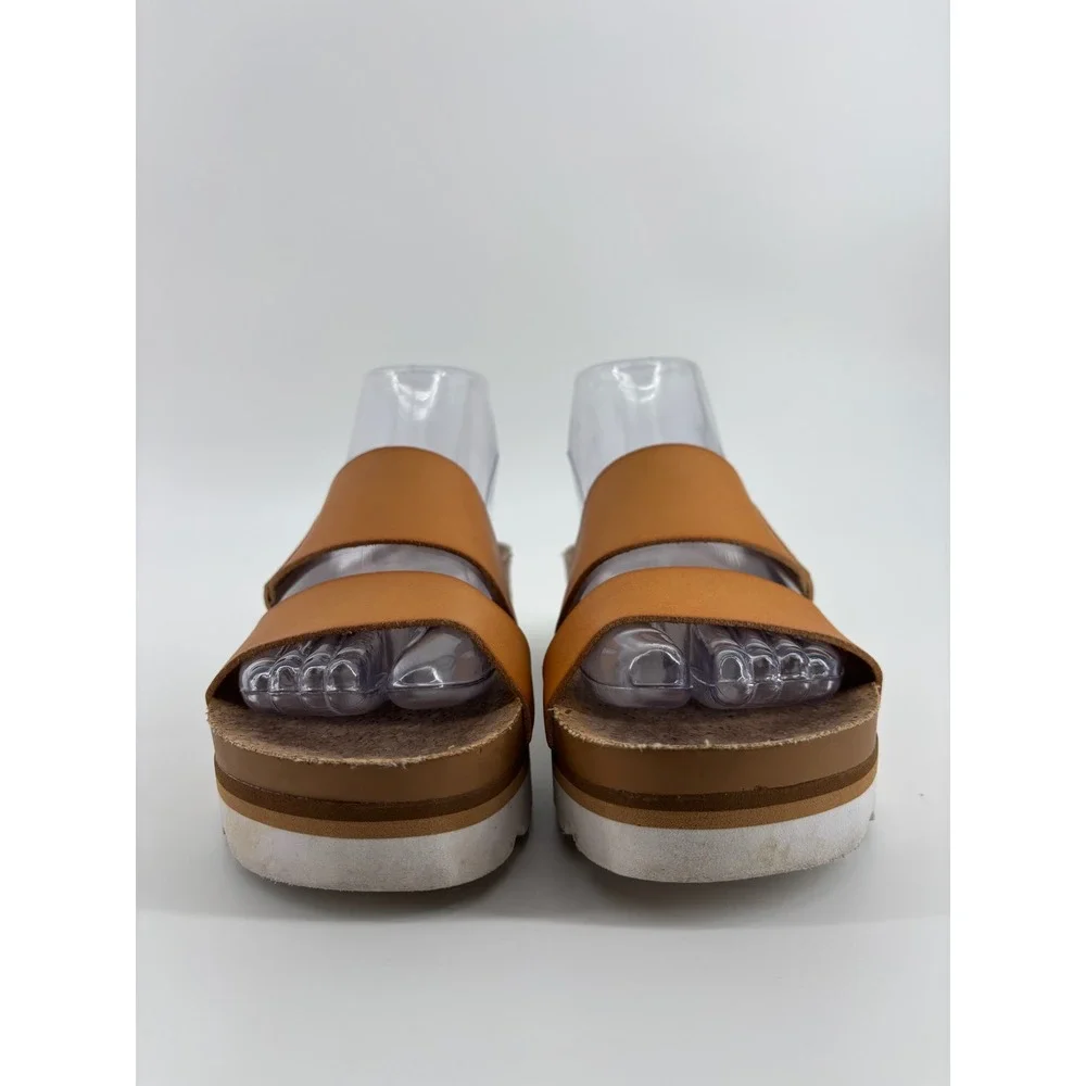 Reef Vista Hi Tan Platform Sandals Womens Size 6 Cork Footbed Slides CI4611